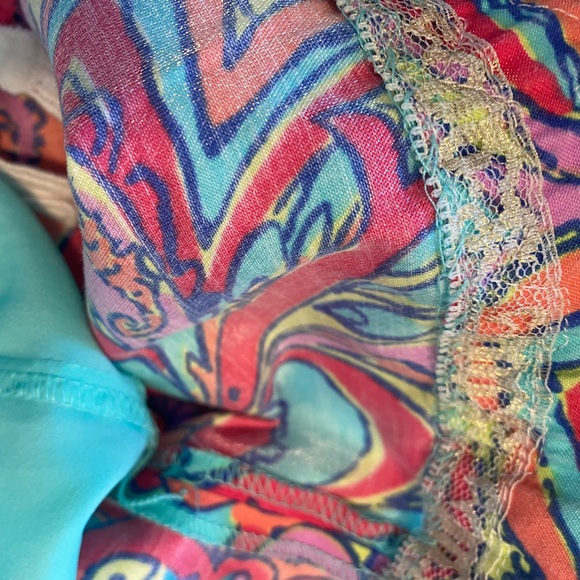 Lilly Pulitzer Girl’s Colorful Paisley Dress with Tassel Hem - Picture 6 of 8